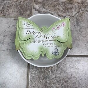 Lennox Butterfly Meadow Melamine Bowls Cereal Ice Cream New